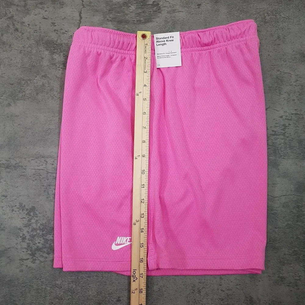 NIKE Flow Sportswear Mesh Basketball Shorts Mens‎ Size LARGE Pink